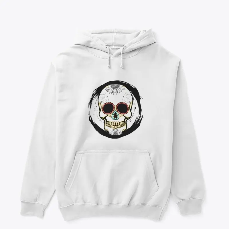 Grunge Style Candy Skull